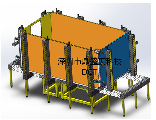 军用通讯车舱体焊接工装应用案例分享